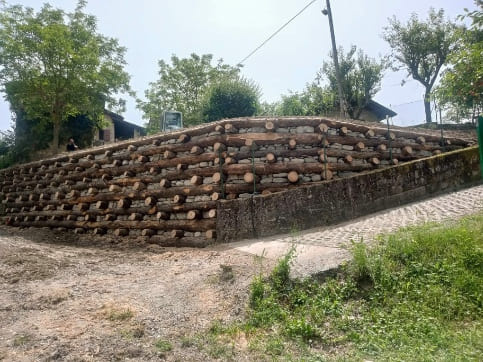 Bioingegneria Naturalistica, consolidamento con palificate in legno, Cavalli Gianfranco