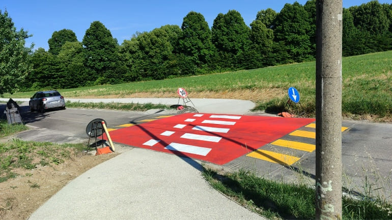Cotruzione pista ciclabile a Gattatico (Reggio emilia) 