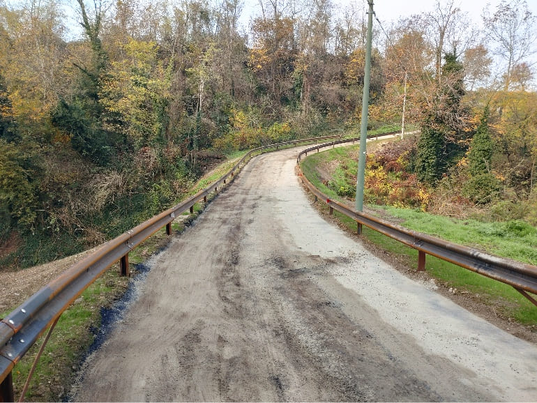 Ripristino strada con ingnegneria naturalistica Traversetolo Parma 4