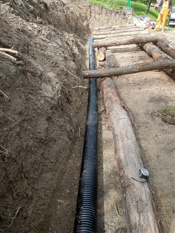 Opere di ingegneria naturalistica con utilizzo di pali in castagno Ariolla 2